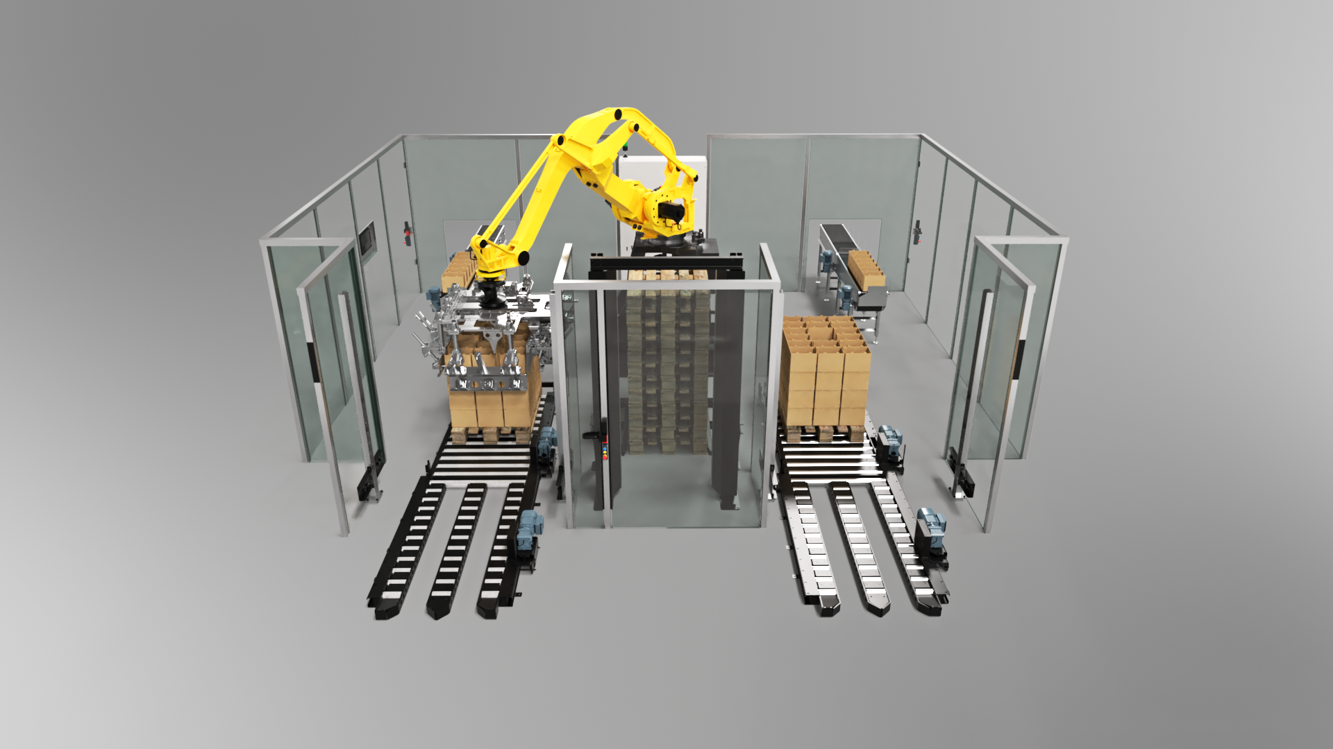 Palettiseur Multilignes Robot Palettiseur Multilignes JYGA